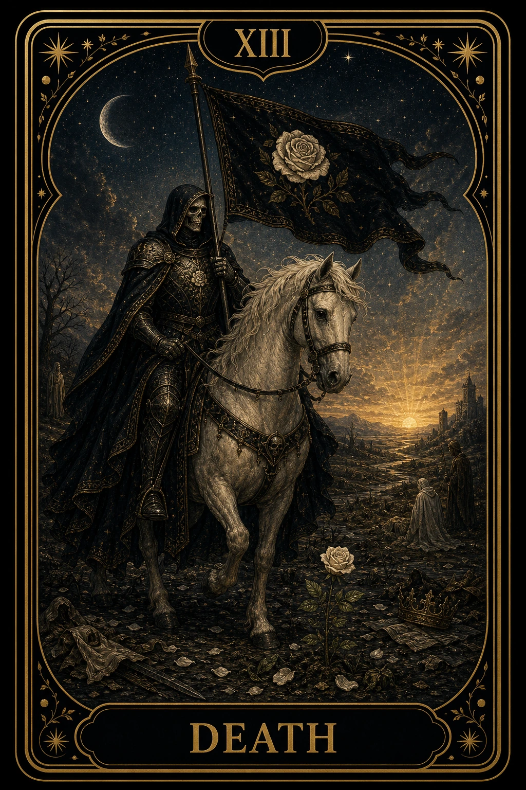 Death tarot card illustration