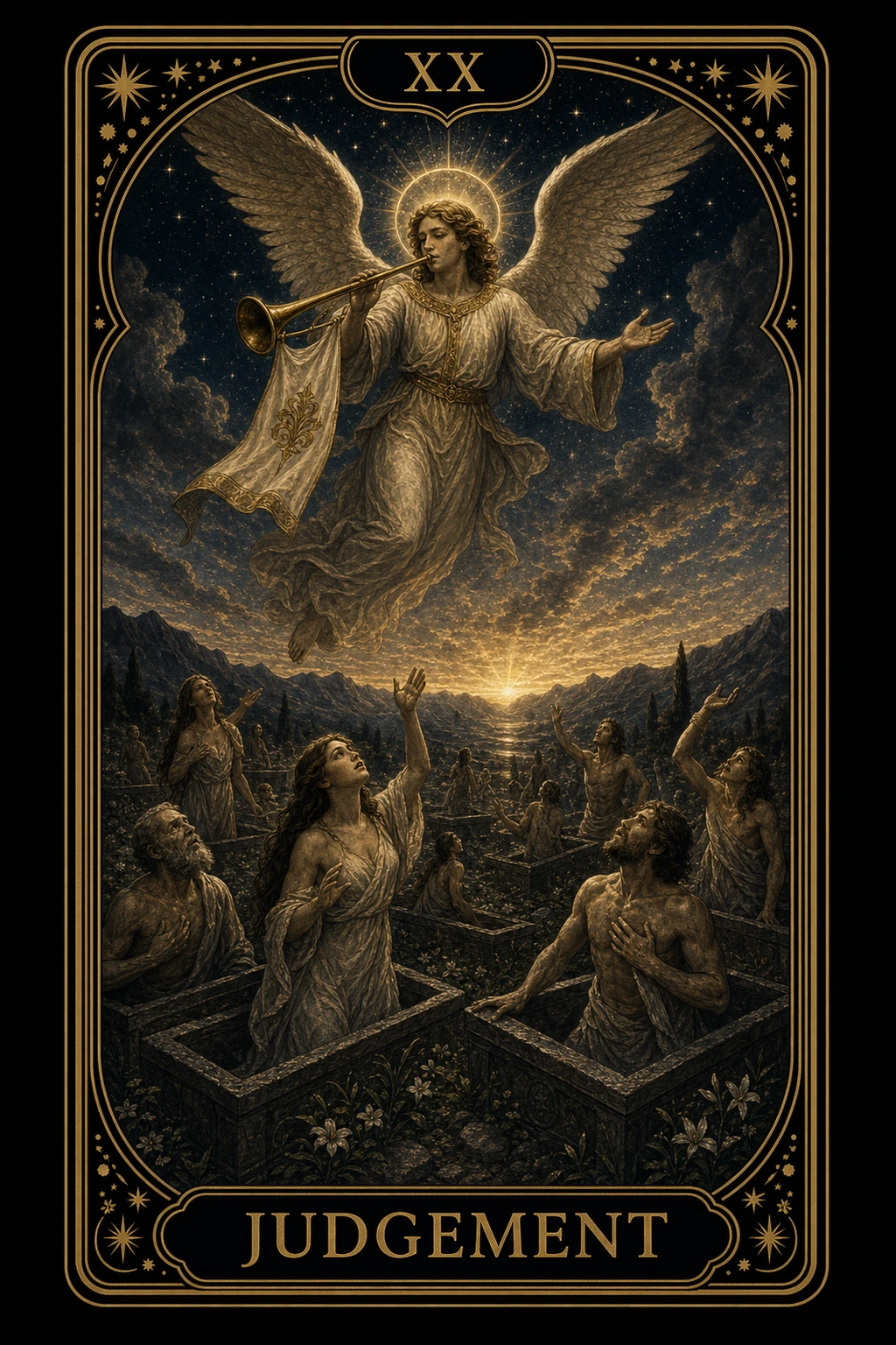 Judgement tarot card illustration