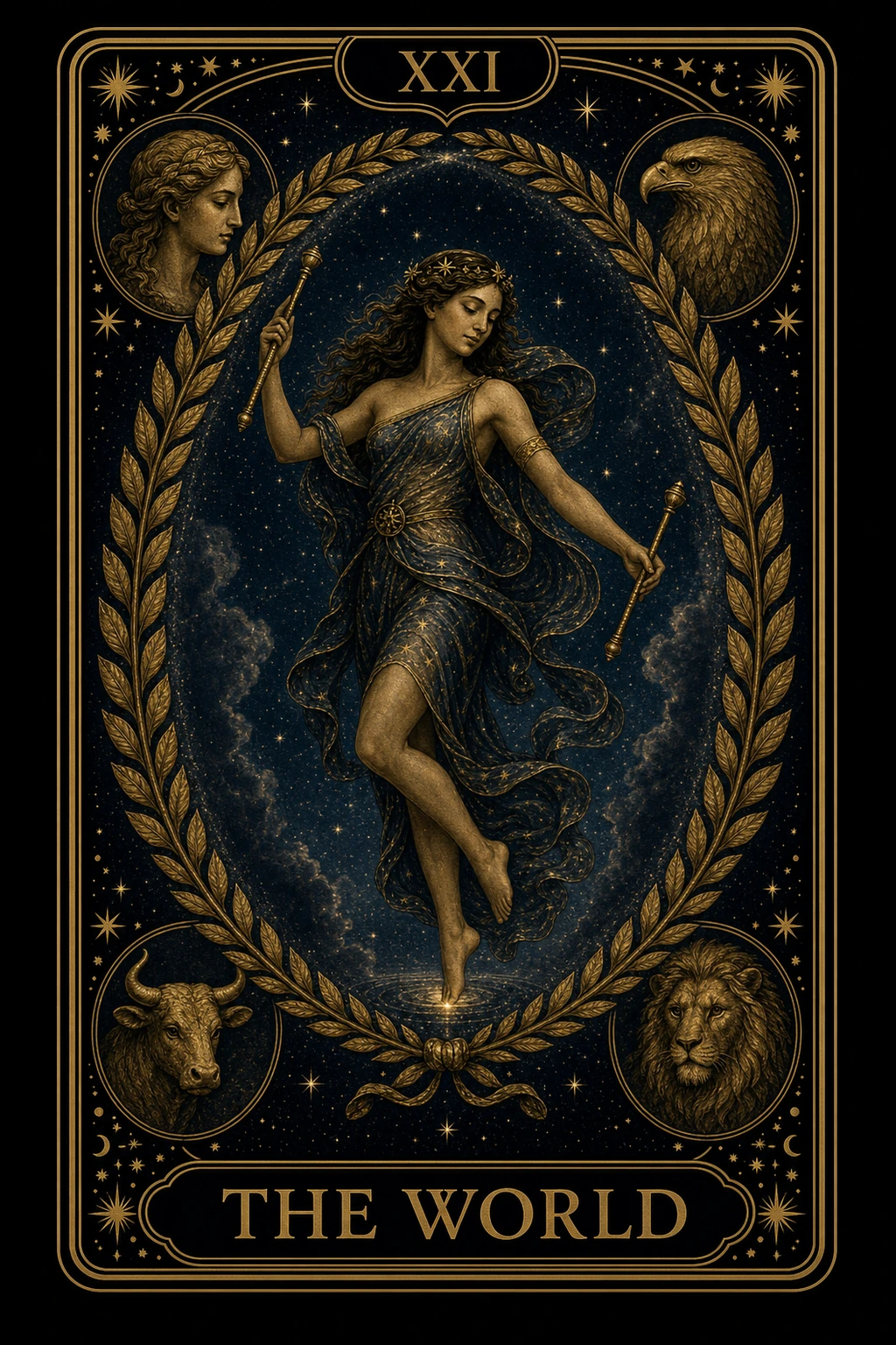 The World tarot card illustration