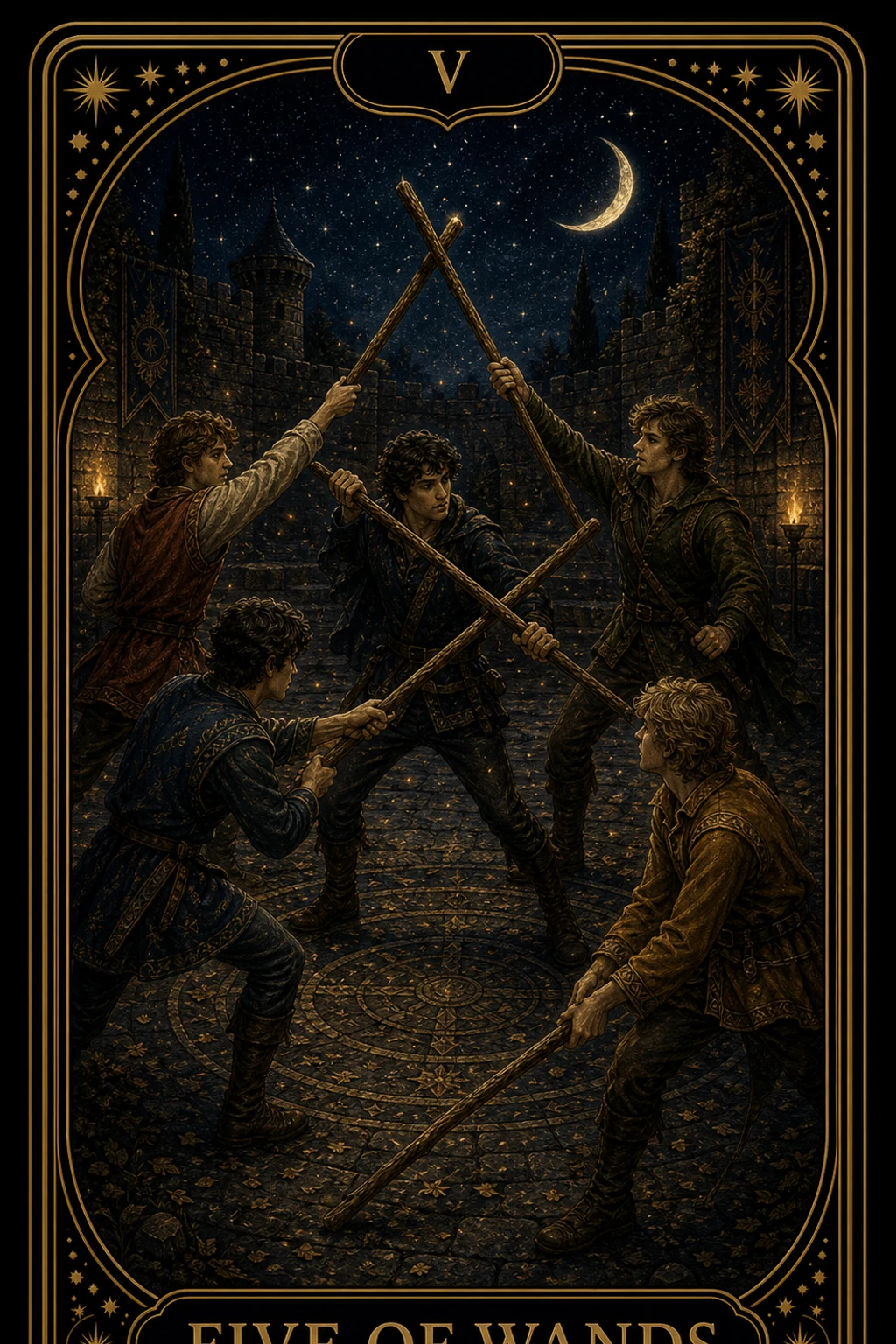 Five of Wands